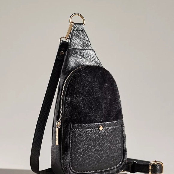 Elegant Anthropologie Black Sling Bag - Picture 1 of 5